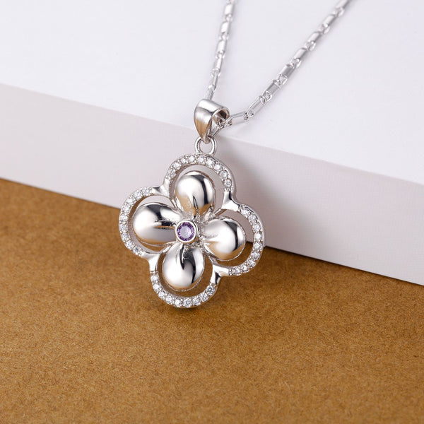 White Gold Plated Necklace LSN1397