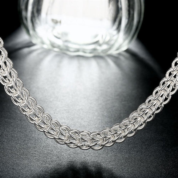 Silver Novel Chain 18inch 10mm LSN139