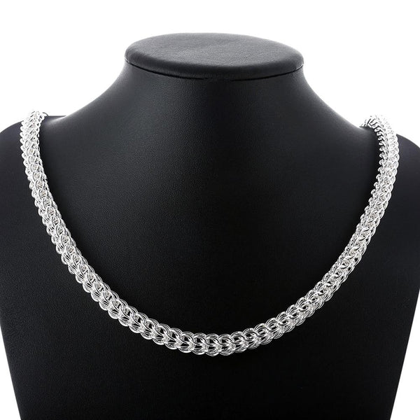 Silver Novel Chain 18inch 10mm LSN139