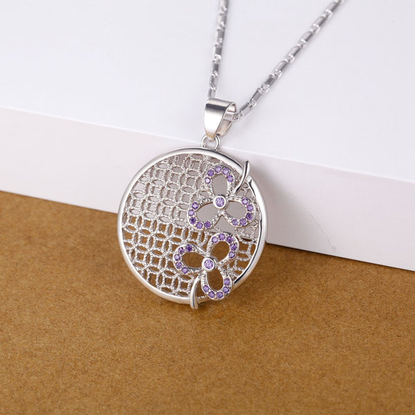 White Gold Plated Necklace LSN1403