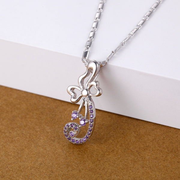 White Gold Plated Necklace LSN1420