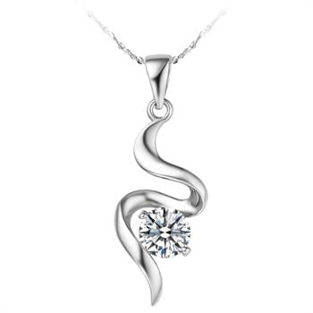 White Gold Plated Necklace LSN172