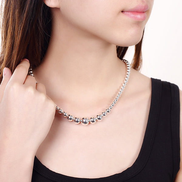 Silver Bead Chain 18inch LSN195
