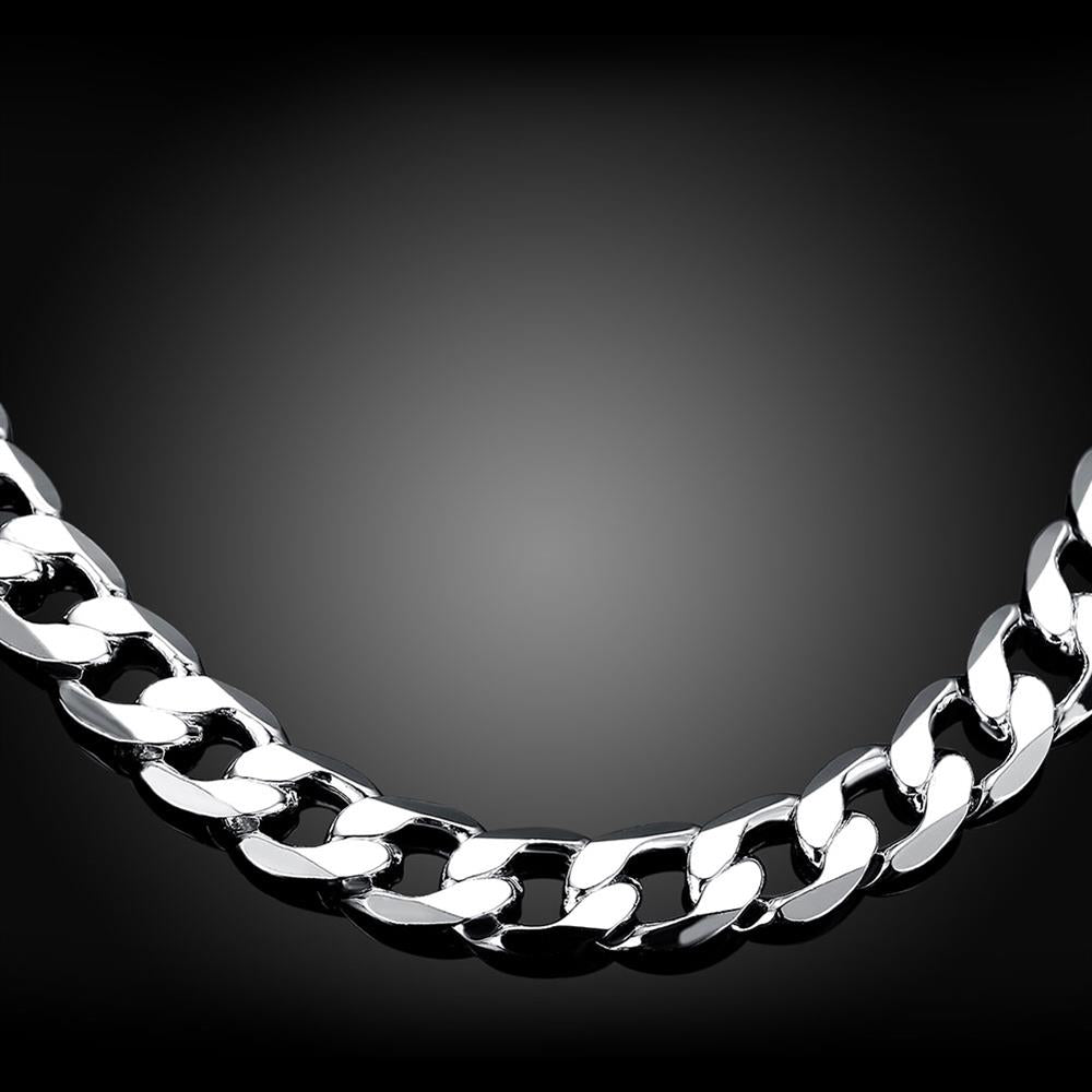 Silver Curb Chain 20inch 12mm LSN202 – Lucky Silver
