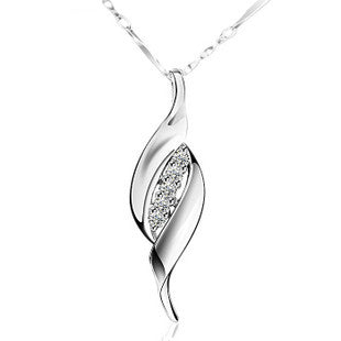 White Gold Plated Necklace LSN319