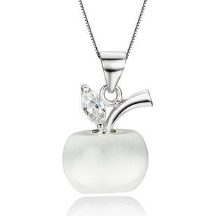 White Gold Plated Necklace LSN335