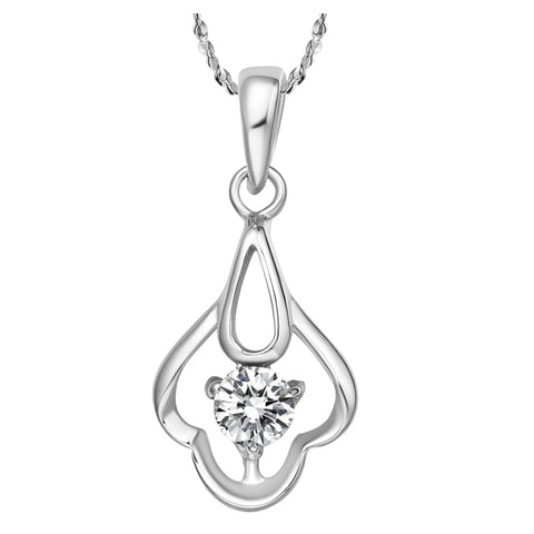 White Gold Plated Necklace LSN371