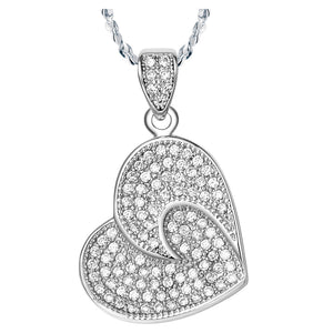 White Gold Plated Necklace LSN376