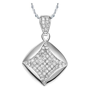 White Gold Plated Necklace LSN380