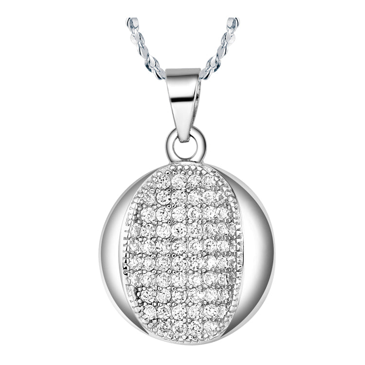 White Gold Plated Necklace LSN381