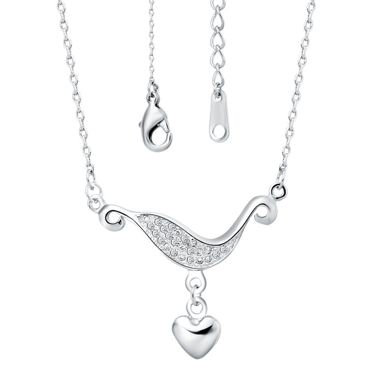 White Gold Plated Necklace LSN453