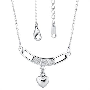 White Gold Plated Necklace LSN454