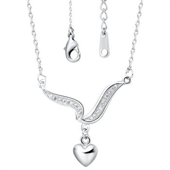 White Gold Necklace LSN458