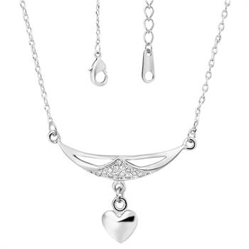 White Gold Plated Necklace LSN459