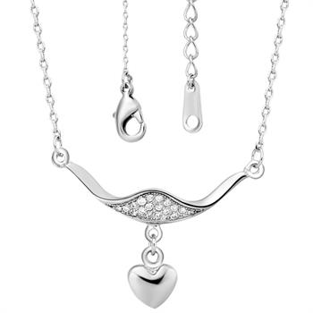 White Gold Plated Necklace LSN462