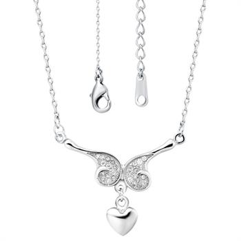 White Gold Plated Necklace LSN464