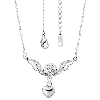 White Gold Plated Necklace LSN466