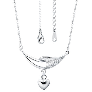 White Gold Plated Necklace LSN468