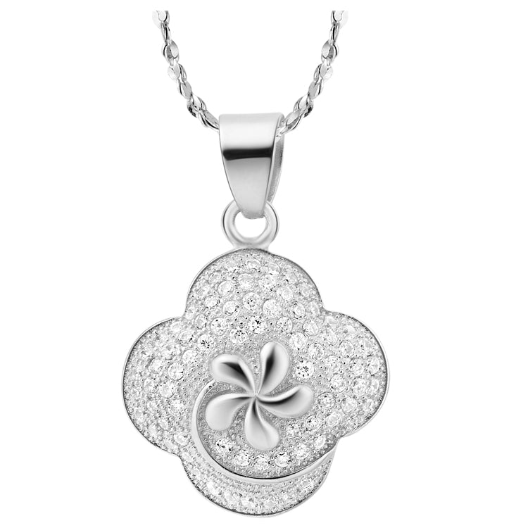 White Gold Plated Necklace LSN507