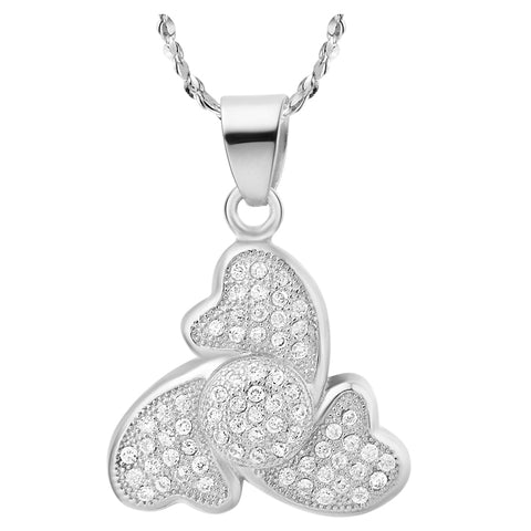 White Gold Plated Necklace LSN509