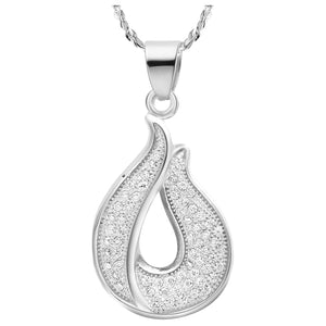 White Gold Plated Necklace LSN511