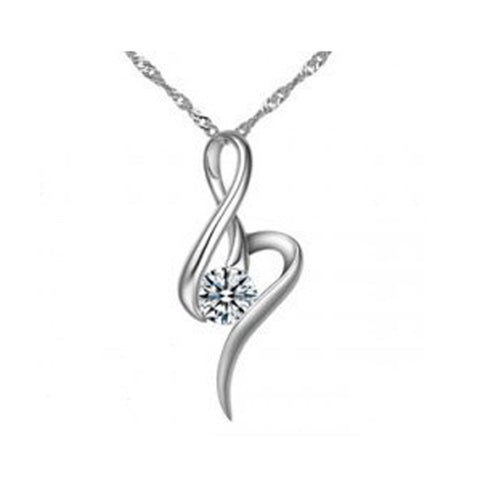 White Gold Necklace LSN579