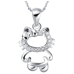 White Gold Plated Necklace LSN613