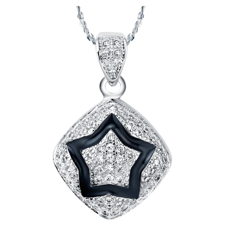 White Gold Plated Necklace LSN622