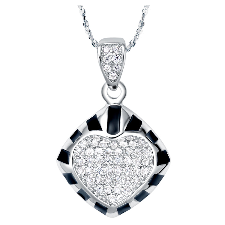 White Gold Plated Necklace LSN625