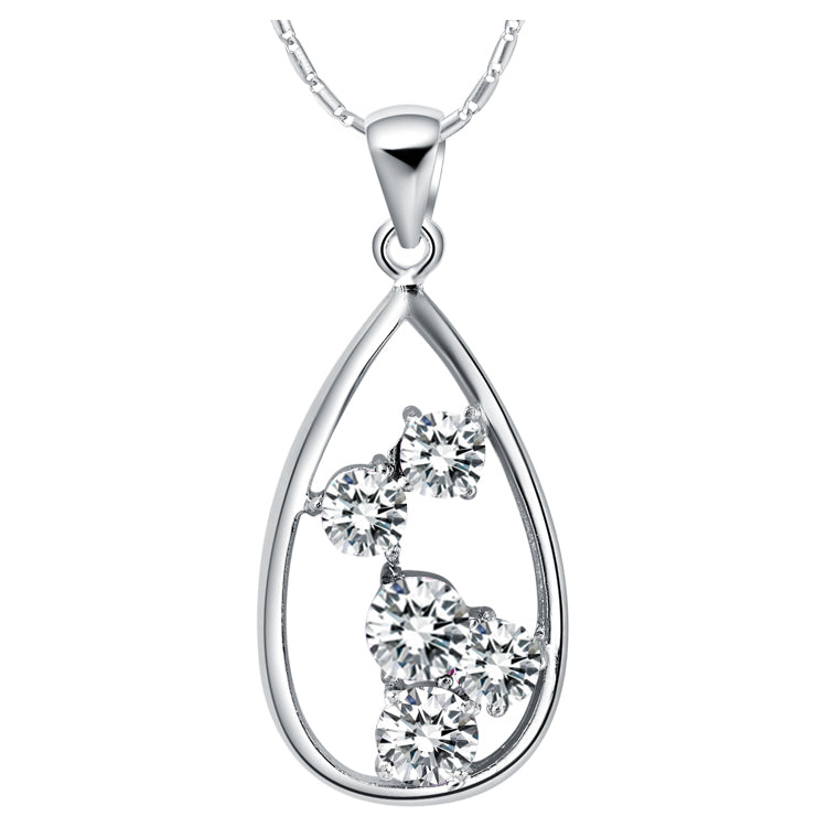 White Gold Plated Necklace LSN631