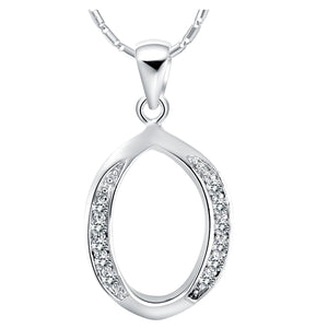 White Gold Plated Necklace LSN636