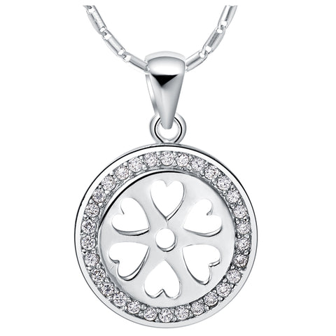 White Gold Plated Necklace LSN637