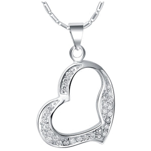 White Gold Plated Necklace LSN638