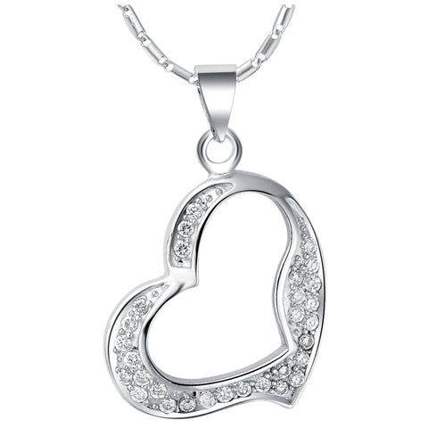 White Gold Plated Necklace LSN638