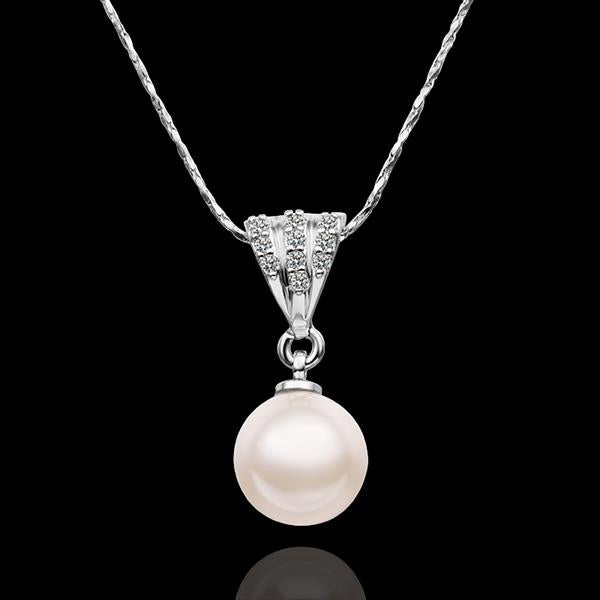 White Gold Necklace LSN641