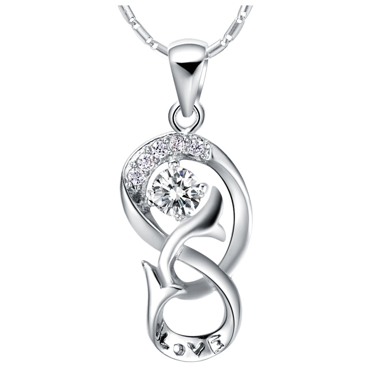 White Gold Plated Necklace LSN642