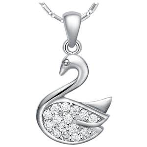 White Gold Plated Necklace LSN729