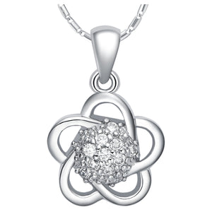 White Gold Plated Necklace LSN730