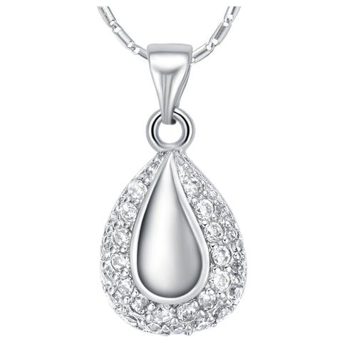 White Gold Plated Necklace LSN736