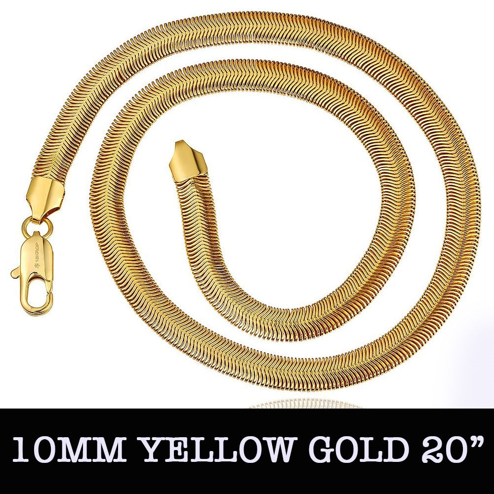 Gold Snake Chain 20inch 10mm LSN817