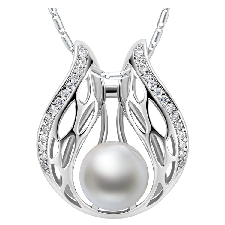 White Gold Plated Necklace LSN851