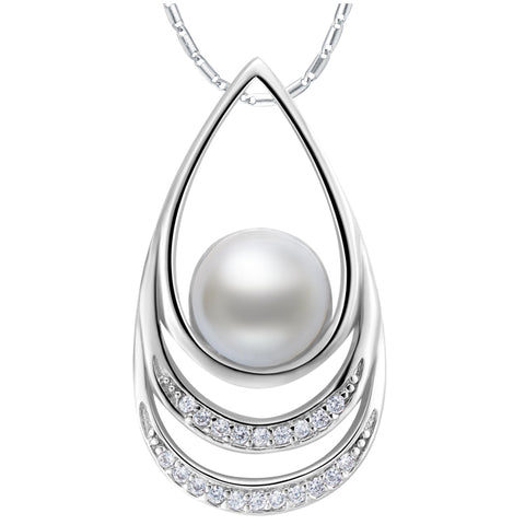 White Gold Plated Necklace LSN852