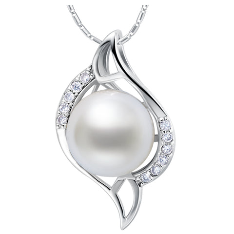 White Gold Plated Necklace LSN858