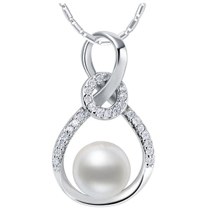 White Gold Plated Necklace LSN859