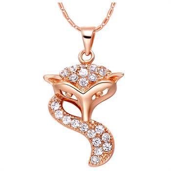 Plated Rose Gold Necklace LSN951