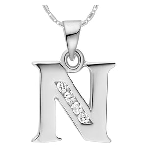 White Gold Plated Necklace LSN985