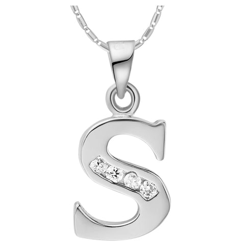 White Gold Plated Necklace LSN995