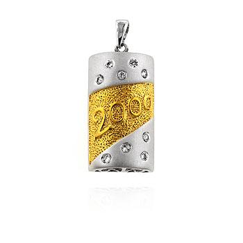 Cubic Zirconia Millennium Party Pendant - P01048L-C01