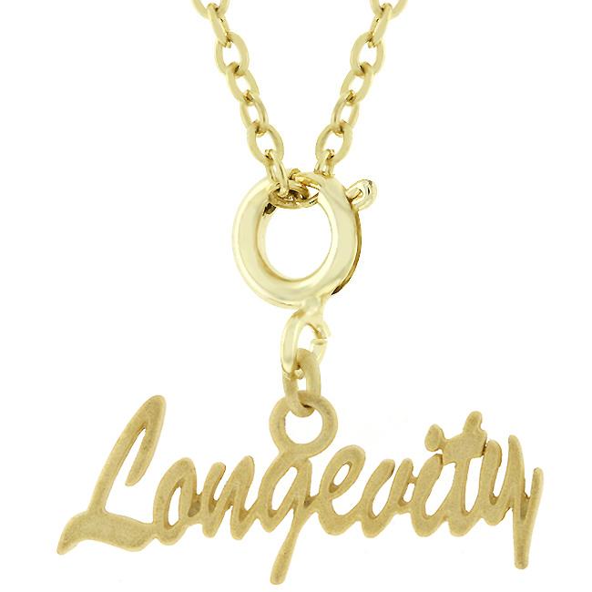 Longevity Script Pendant - P01528F-V00