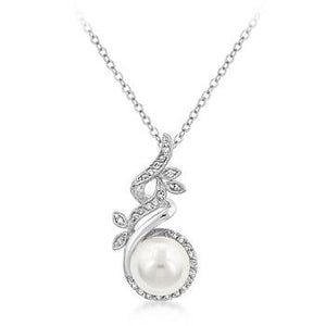 Art Deco Pearl Pendant - P01631R-C84